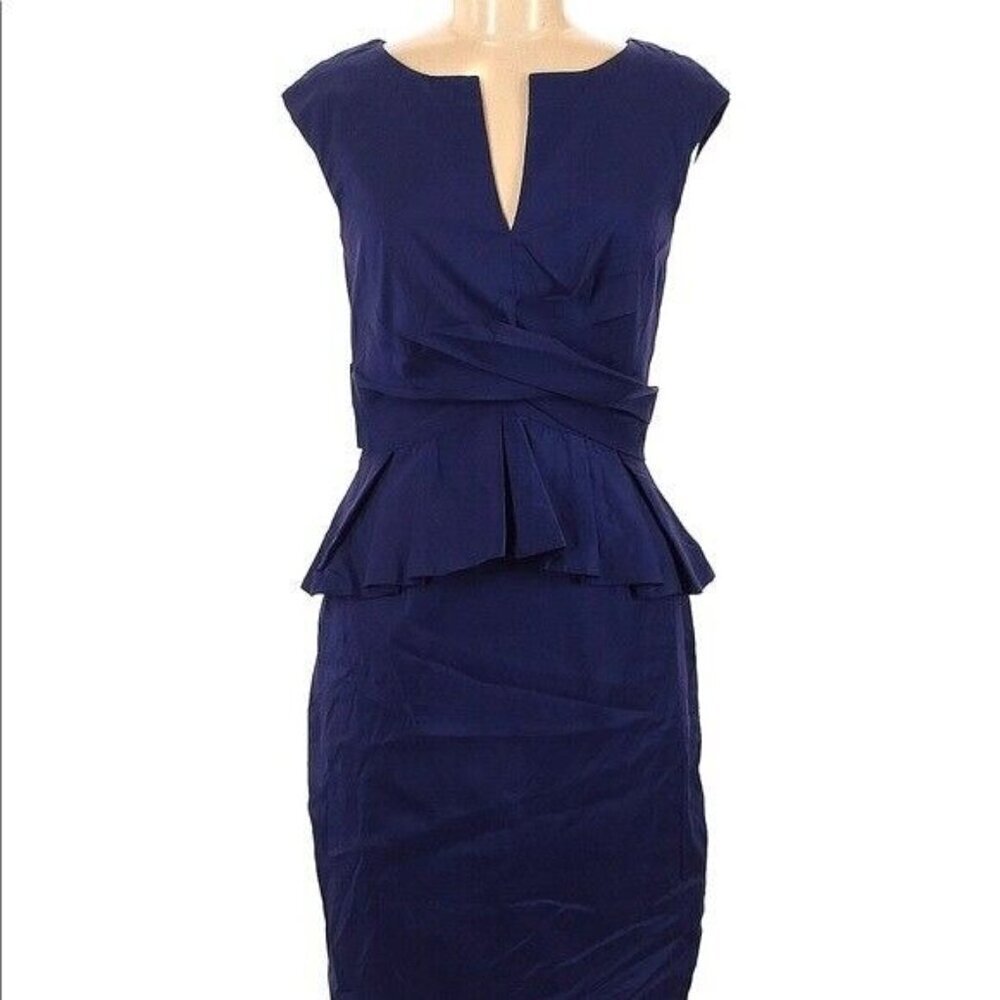 NEW! Ivy & Blu Maggy Royal Blue Peplum Boutique Starry Night Dress Size 4